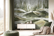 Countryside Hills & Cows Wallpaper, a Wallpaper Graphic by apollinariia_shop (Thumbnail 2 of 13)