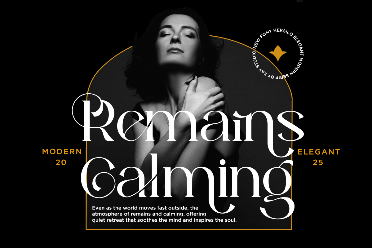 Heksilo - Luxury Serif Font, a Serif Font by Say Studio (Photo 4 of 10)