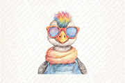 Watercolor Silly Goose Clipart, an Illustration by Watercolor design (Thumbnail 8 of 12)