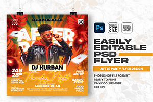 After Party Flyer Design Template, a Flyer Template by Shajib Shikder