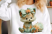 Spring flower animals clipart, an Illustration by SinaCreation (Thumbnail 10 of 11)