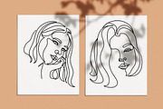 Woman Minimal Line Art Collection, an Illustration by velychko.ua (Thumbnail 13 of 18)