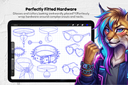 215 Furry Male Head Procreate Stamps, a Brush Add-On by Selentaori Studio (Thumbnail 10 of 13)