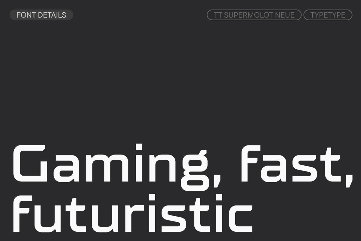 TT Supermolot Neue Expanded, a Sans Serif Font by TypeType (Photo 3 of 6)