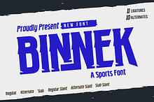 BINNEK | Athletic Font