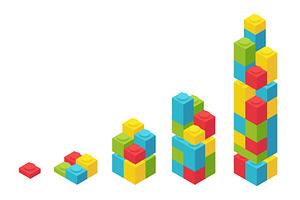 Colour plastic bricks, an Object Graphic by Ilia Design