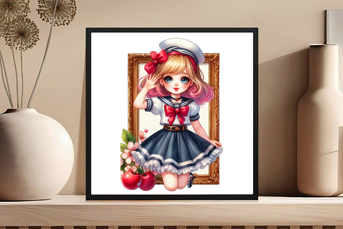 Cherry Girl Sublimation, an Illustration by DreamCafeArt (Photo 8 of 8)