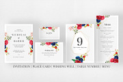 Romantic Floral Wedding Suite, an Invitation Template by Azka Creative (Thumbnail 5 of 5)