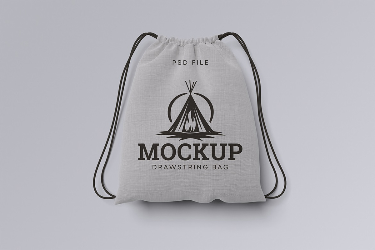 Drawstring Mockup, a Packaging Mockup by HanaSaka_Studio (Photo 5 of 6)