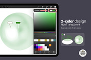 31 Procreate Pearls brashes set, a Brush Add-On by Luuuka studio (Thumbnail 4 of 7)