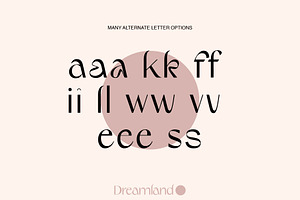 Dreamland Typeface