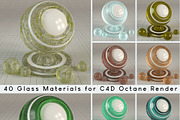 40 Glass Materials for C4D Octane, a Textures & Material 3D Model by 3DTreatment (Thumbnail 1 of 42)
