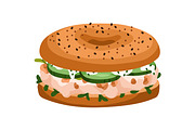 Sandwiches, toasts and burgers set, a Food Illustration by Good Studio (Thumbnail 4 of 21)