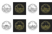 44 Linear City Badges, an Outline Icon by Kursat Unsal (Thumbnail 19 of 25)