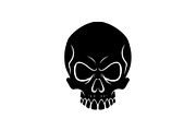Skull & Crossbones Silhouette Vector, an Illustration by jahid234 (Thumbnail 26 of 51)