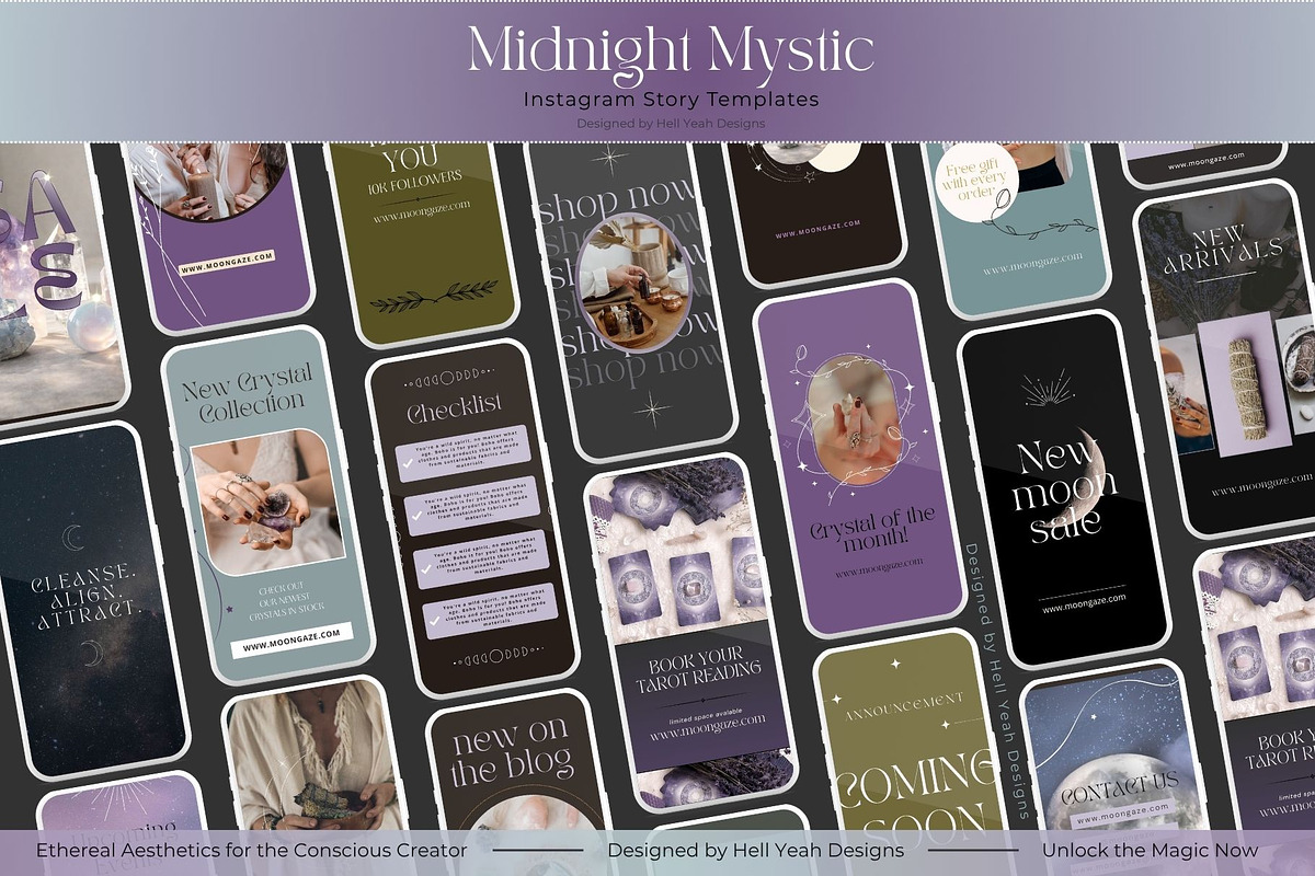 Midnight Instagram Templates Bundle, a Social Media Template by Hell Yeah Designs (Photo 11 of 13)