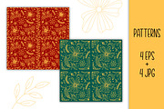 Whimsical Florals Patterns Clipart, a Pattern Graphic by AnnaViolet_store (Thumbnail 4 of 14)