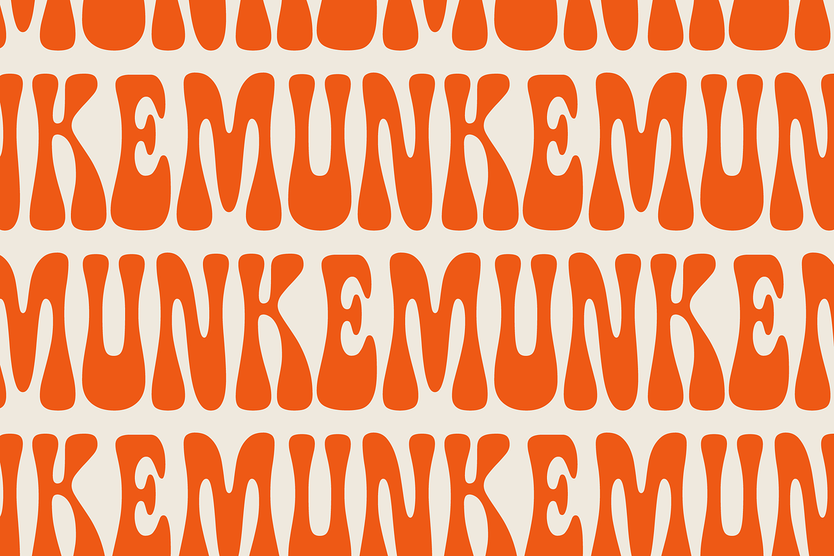 SG - MUNKE Groovy Display Font, a Font by Studio Gulden (Photo 3 of 10)