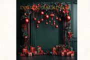 Christmas Digital Backdrop, a Background Graphic by MajorArtTm (Thumbnail 4 of 6)