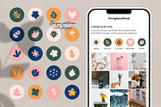 Instagram Highlight Covers Floral, a Social Media Template by Geometrica Bureau (Thumbnail 2 of 6)