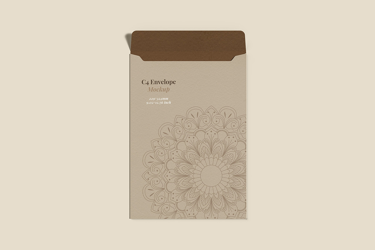 Envelope C4 Mockup - 12 Views, a Packaging Mockup by Illusiongraphic (Photo 5 of 24)