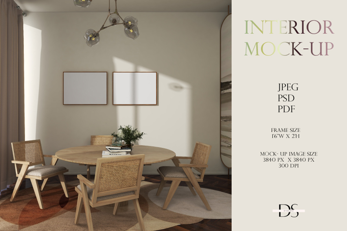 Frame mockup for wall art, a Print Template by DSTUDIO888 (Photo 2 of 4)