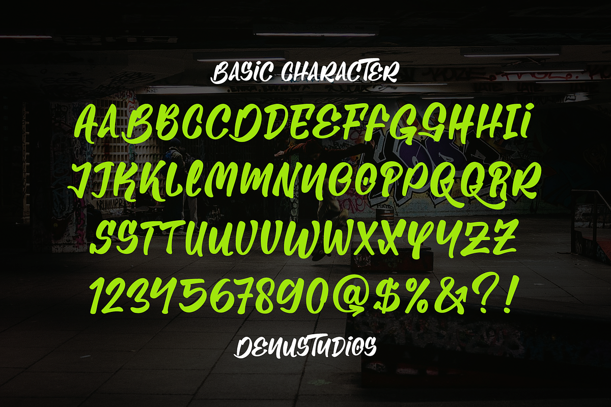 Chicano Style | Graffiti Font, a Handwritten Font by Denustudios (Photo 10 of 12)