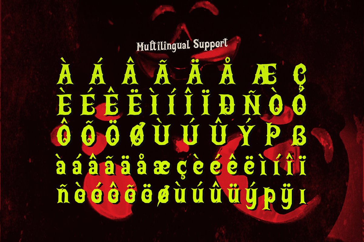 Laugh Tales | Horror Halloween Font, a Font by Denustudios (Photo 11 of 12)