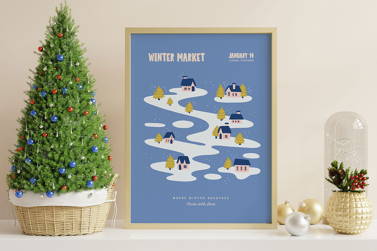 Modern Winter 2 | Wall Art Creator, an Object Graphic by Leleka.Store (Photo 5 of 17)