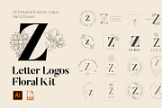 520 A to Z Floral Logos Bundle, a Branding & Logo Template by AN Productions (Thumbnail 215 of 223)