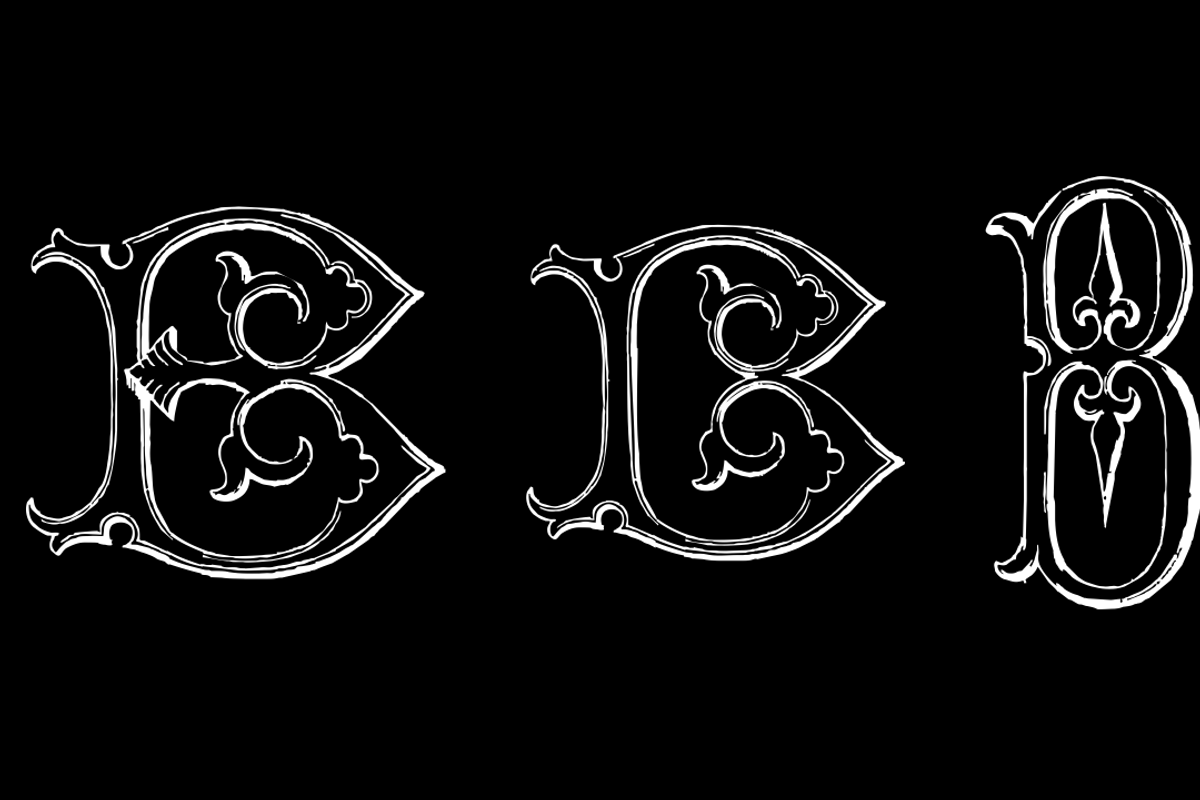 Victorian Alphabets PACK 19 FONTS !!, a Blackletter Font by Intellecta Design (Photo 36 of 48)
