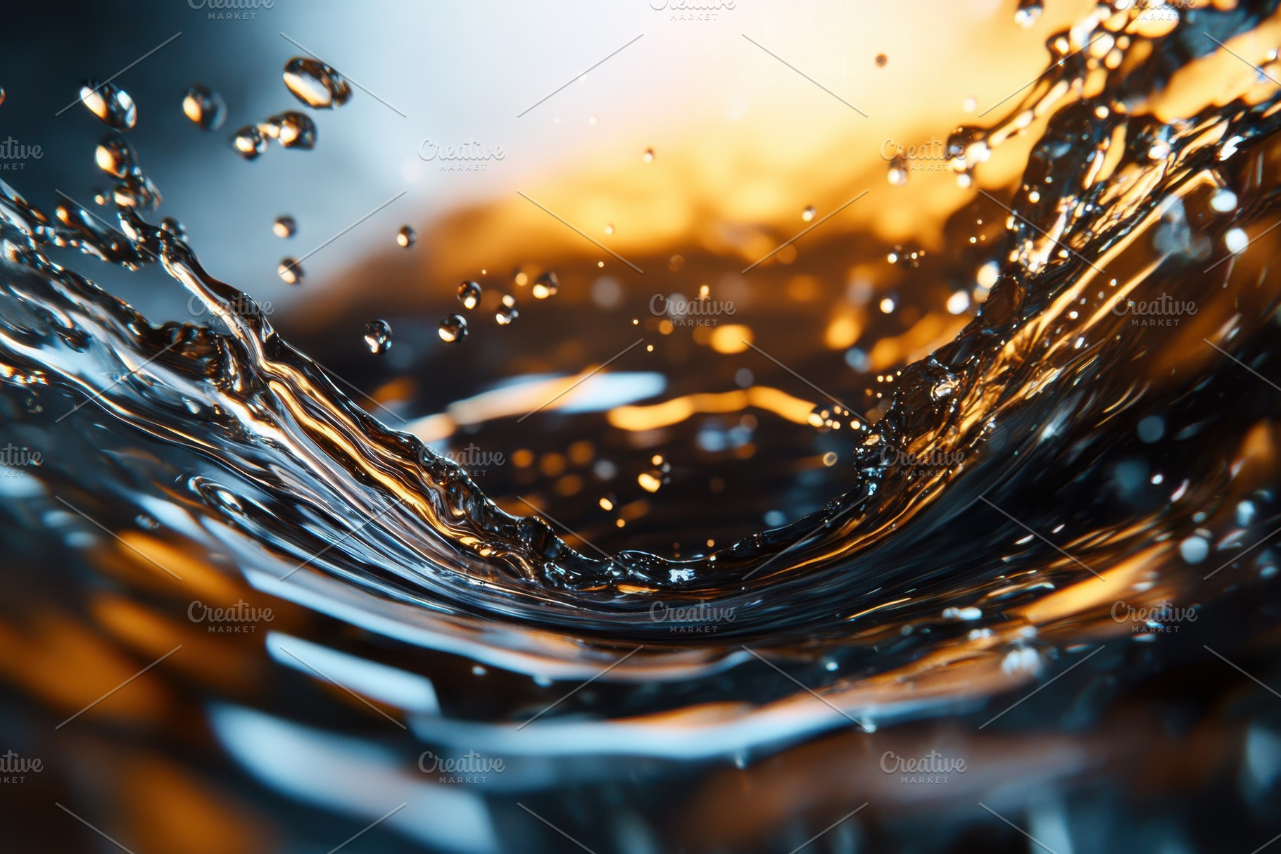 Water splash abstract background blu, a Background Photo by Pixeness Studio