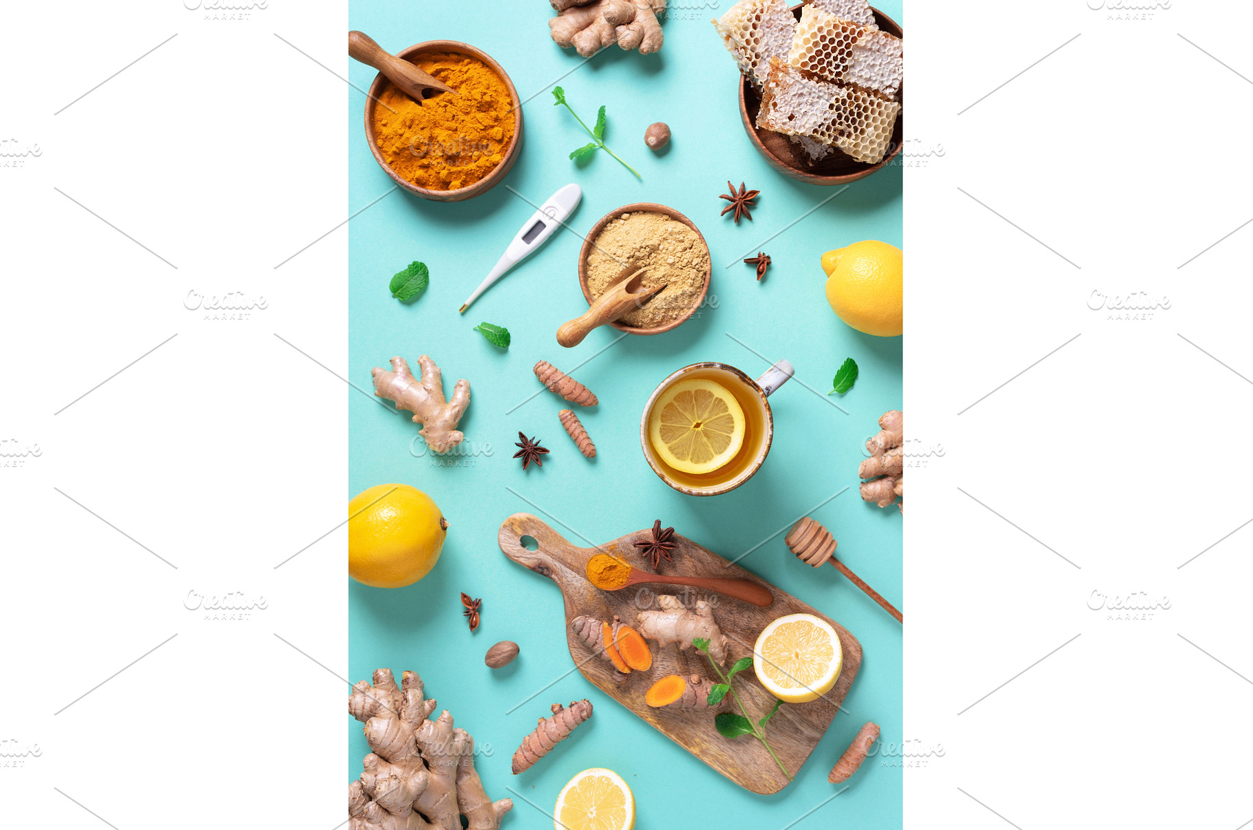 Medical care concept. Cold, flu, a Food & Drink Photo by Enjoy Photo