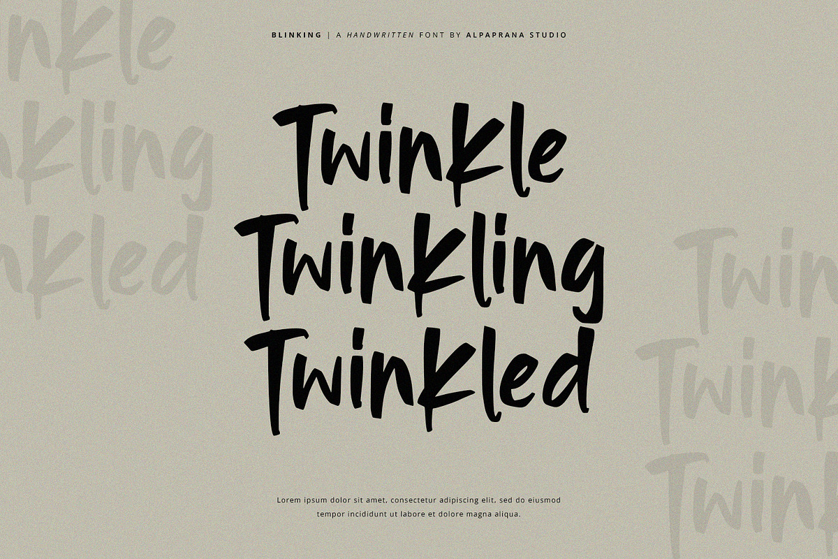 Blinking - Handwritten Font, a Handwritten Font by Alpaprana (Photo 5 of 12)