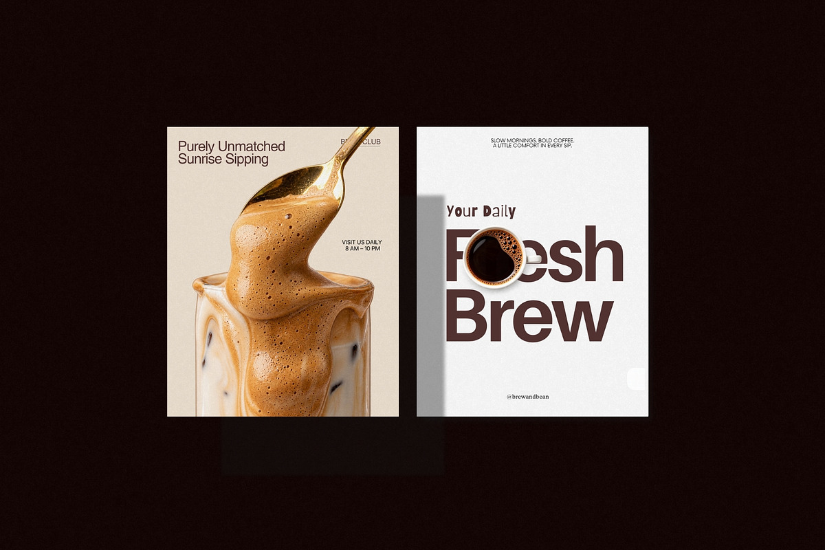 BREW | Instagram Post & Story (I), a Social Media Template by Prapti Design (Photo 9 of 10)