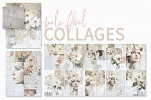 Pale Floral Collages