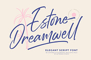 Estone Dreamwell Elegant Script Font, a Script Font by Letterena Studios Script (Thumbnail 1 of 20)
