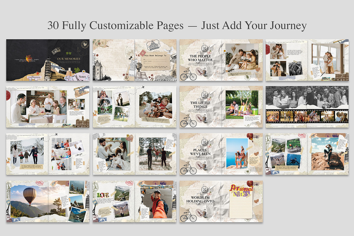 Coffee Table Scrapbook Template, a Magazine Template by Oshin Design (Photo 2 of 8)