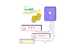 AI-Powered Customer Experience, a Technology Illustration by Visual Generation