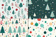 20 Seamless Christmas Time Patterns, a Pattern Graphic by Nordic Design (Thumbnail 6 of 9)