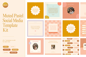 Muted Pastel Social Media Kit