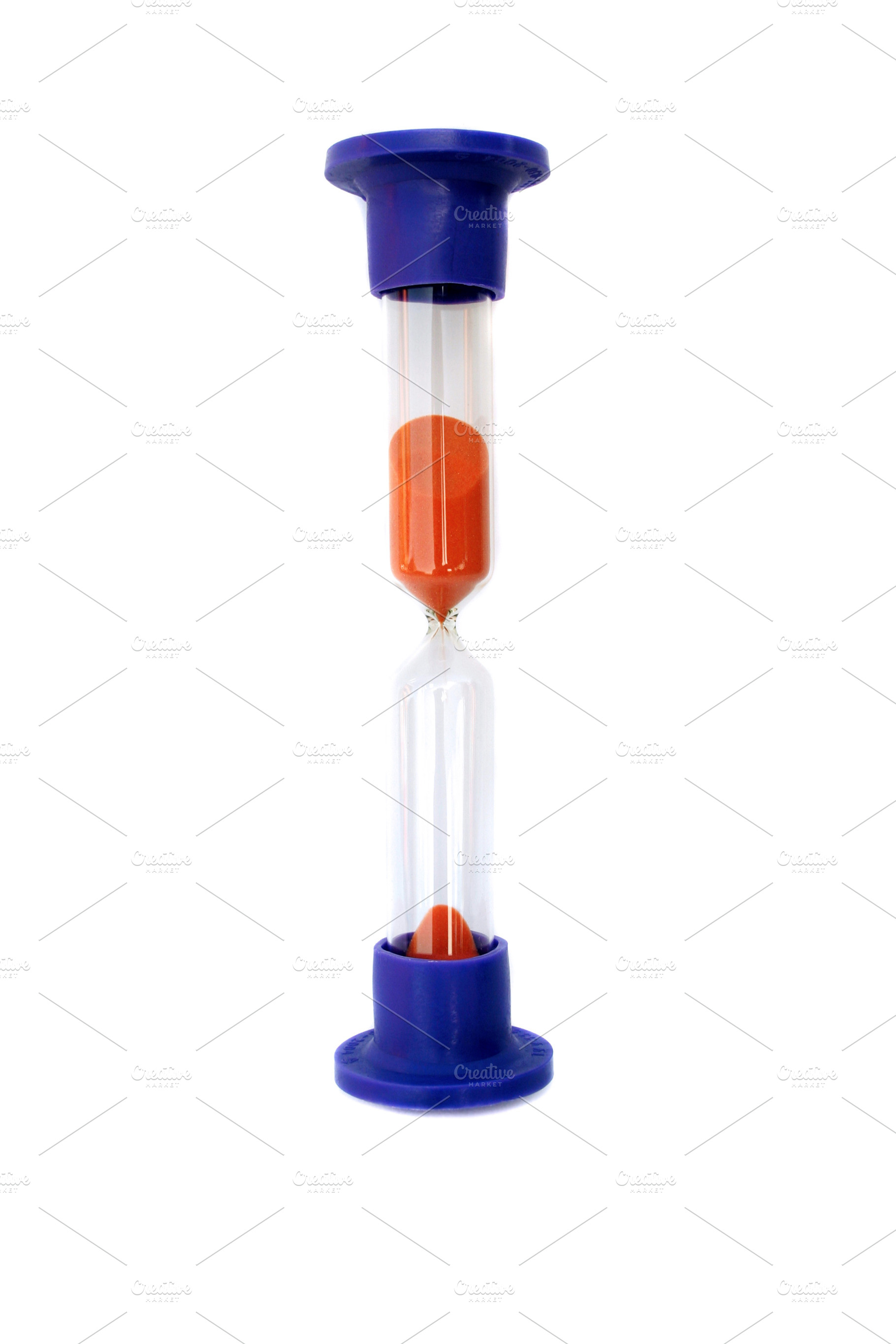 hour glass isolated on white, a Photo by saiko3p