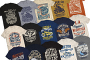 MOTORCYLE LINE T-SHIRT PRINTS PACK, an Illustration by MKE Print Lab. (Thumbnail 2 of 2)