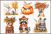 Autumn,Fall Animals Clipart, an Illustration by Sublimation Artist (Thumbnail 3 of 6)