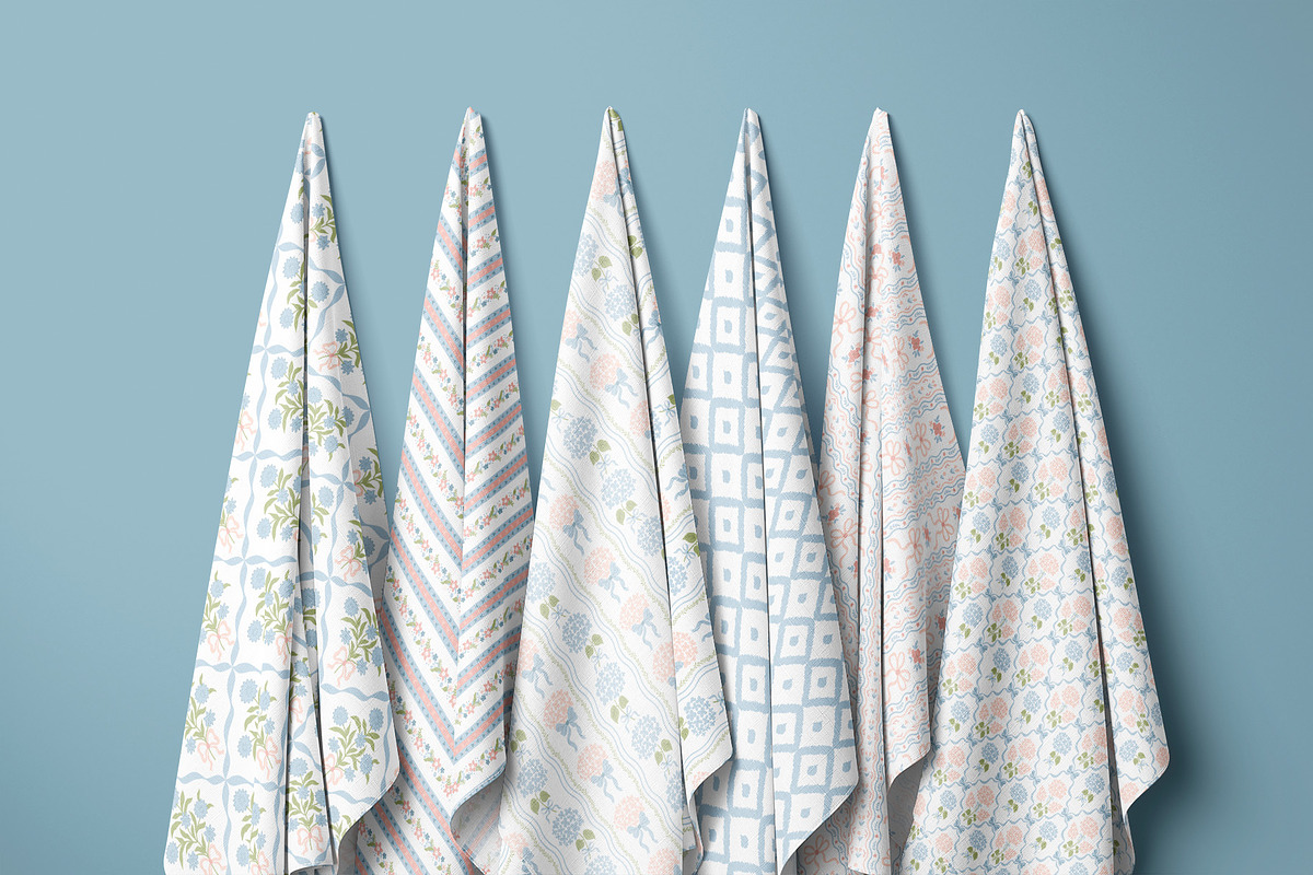 Grandmillennial & Preppy patterns, a Pattern Graphic by Tani Kuzminka (Photo 10 of 26)