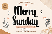 Merry Sunday – Handwritten Font