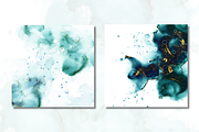 Blue Lagoon Alcohol Ink Textures, a Texture Graphic by Angela Roze (Thumbnail 4 of 9)