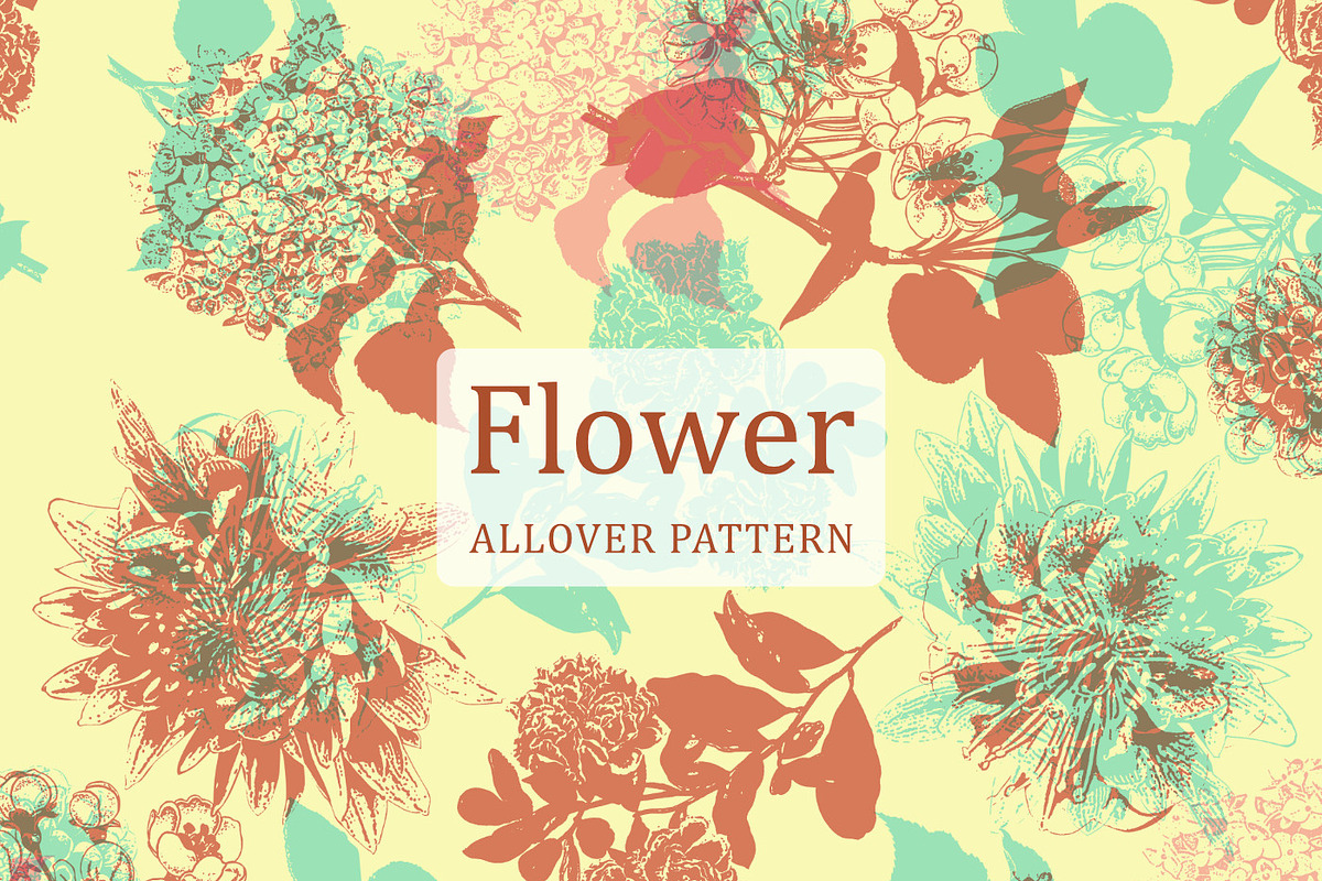 Flower Seamless Pattern Design, a Pattern Graphic by Gullenda (Photo 1 of 5)