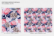 Pink Hydrangea Floral Seamless Tile, a Pattern Graphic by Gullenda (Thumbnail 2 of 6)