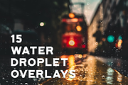 15 Water Droplet Overlays, a Texture Graphic by Surplus Type Co (Thumbnail 1 of 3)